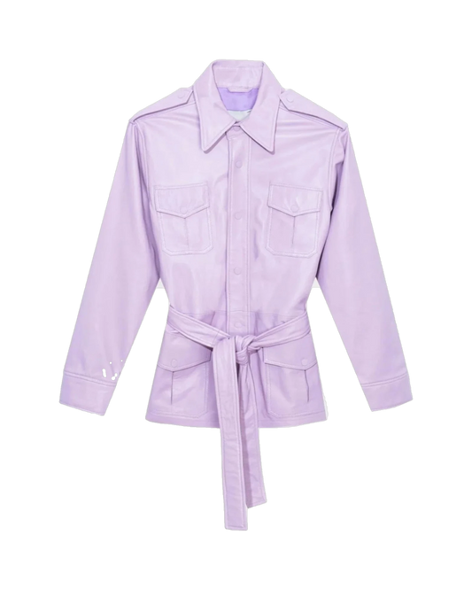 Playboy Leather Safari Jacket