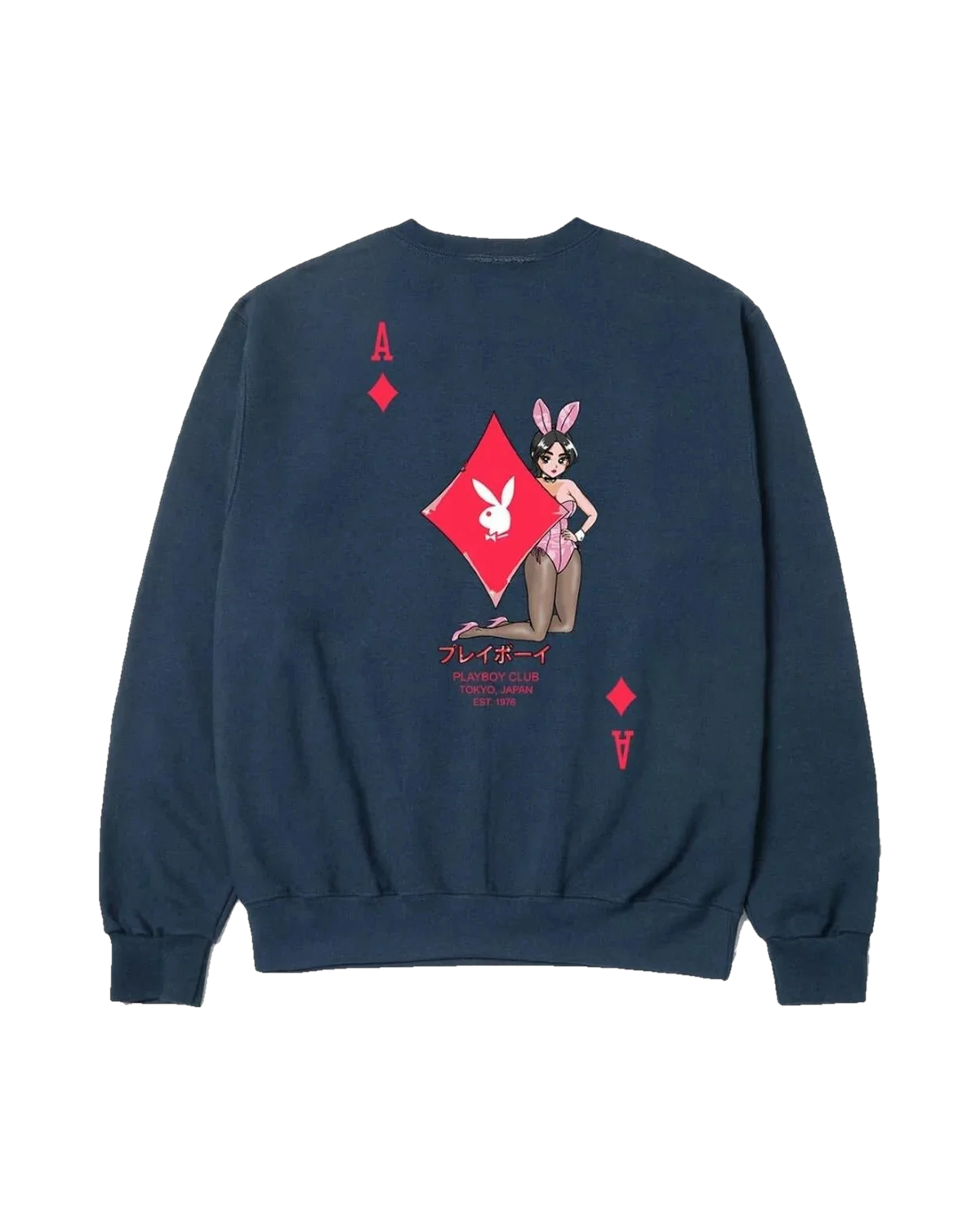 Playboy Ace of Diamonds Crewneck - Navy