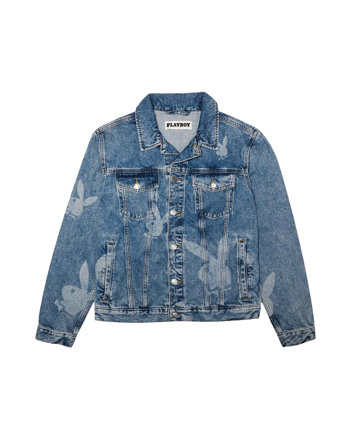 Playboy Repeating Logo Denim Jacket