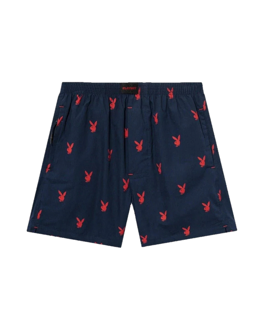 Playboy Repeating Rabbit Head Lounge Shorts