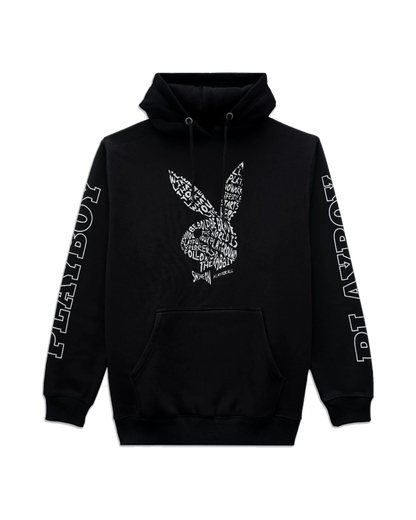 Playboy Script Bunny Hoodie