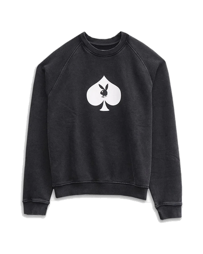 Playboy Spade Sweatshirt - Vintage Black