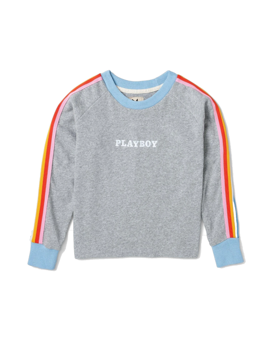 Playboy Women's Cropped Warmup Sweatshirt