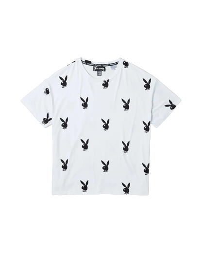 Playboy Women's All Over Bunny Tee