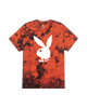 Orange black tie dye