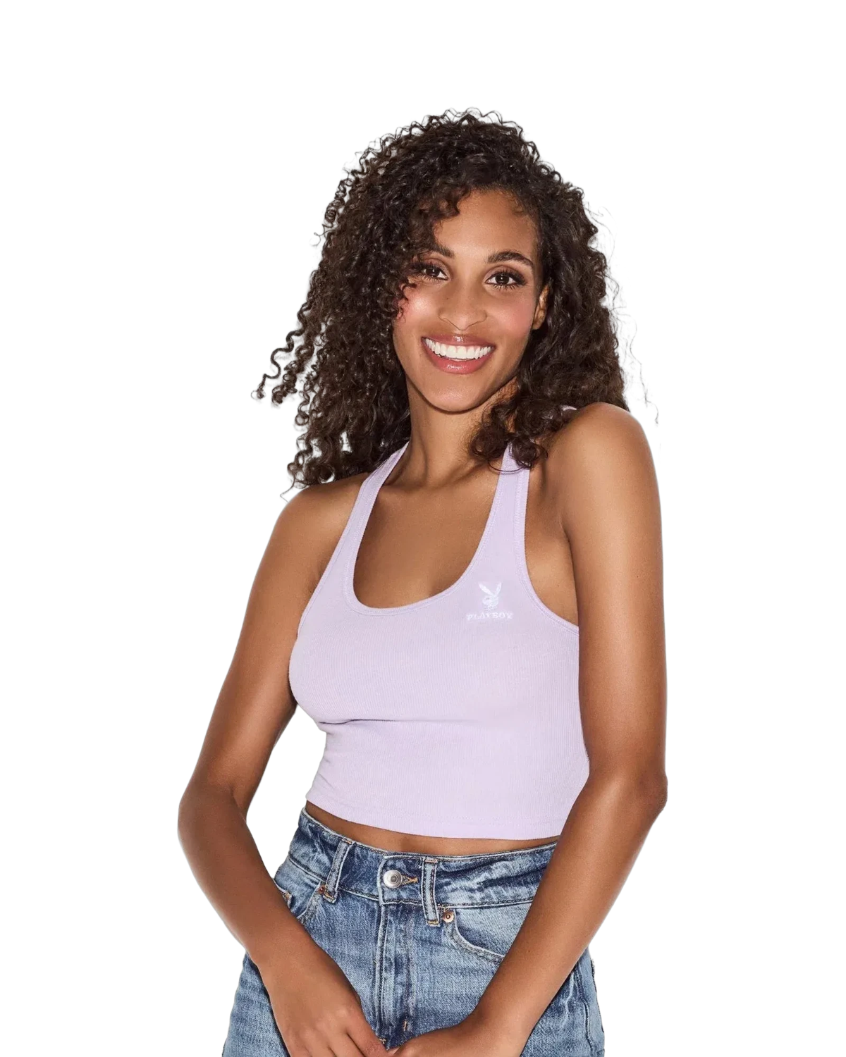 Playboy Classic Logo Racerback Tank - Lavender