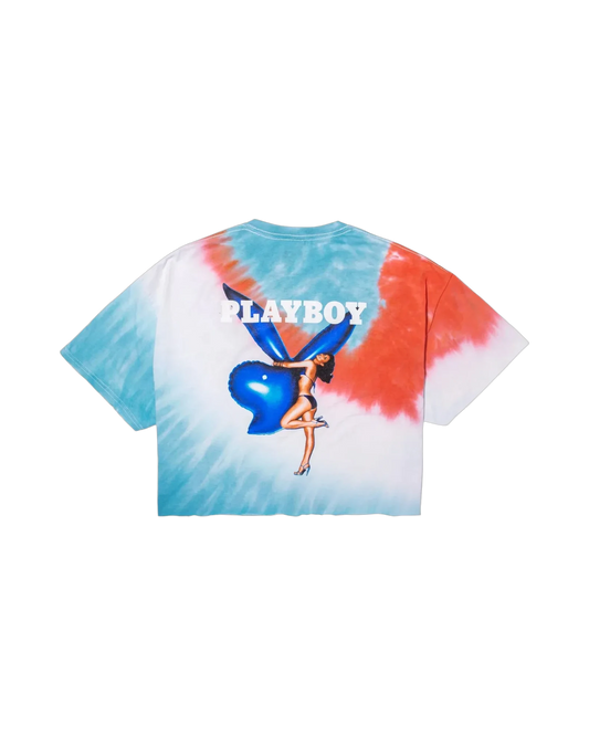 Playboy July 1977 Cover Tie Dye Crop T-Shirt