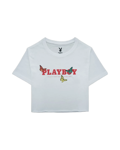 Playboy Butterfly Crop Tee