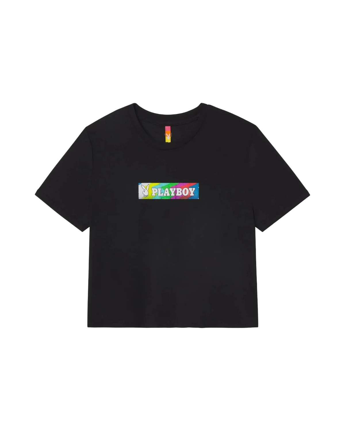 Playboy x Color Bars Static Women's Cropped T-Shirt