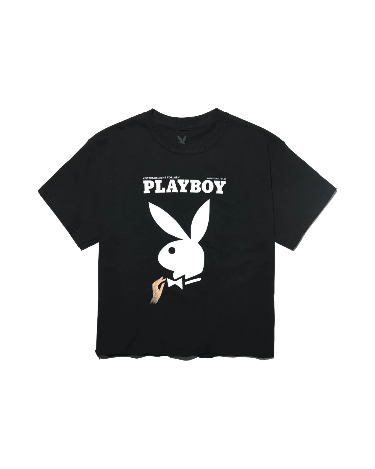 Playboy Women's Cropped January 1974 Cover T-Shirt