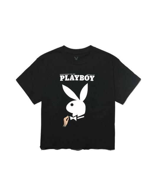 Playboy Women's Cropped January 1974 Cover T-Shirt