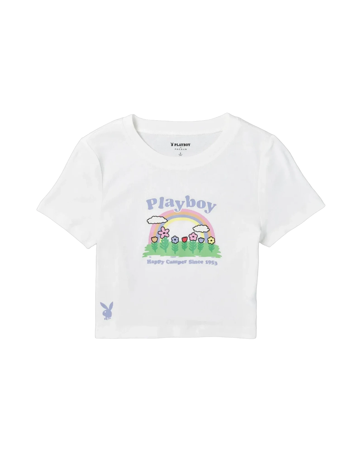 Playboy Women's Rainbow Baby T-Shirt - Star White