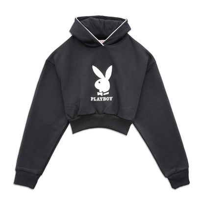 Playboy Cropped Chenille Hoodie