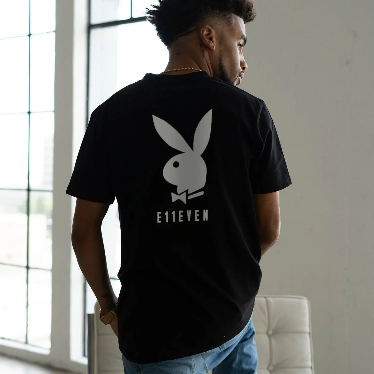 Playboy x E11even Tee - Black