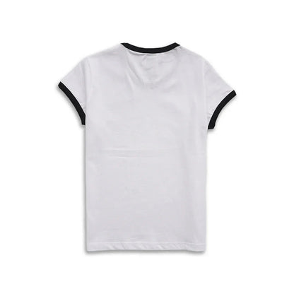Playboy Queen of Spades Ringer Tee - White