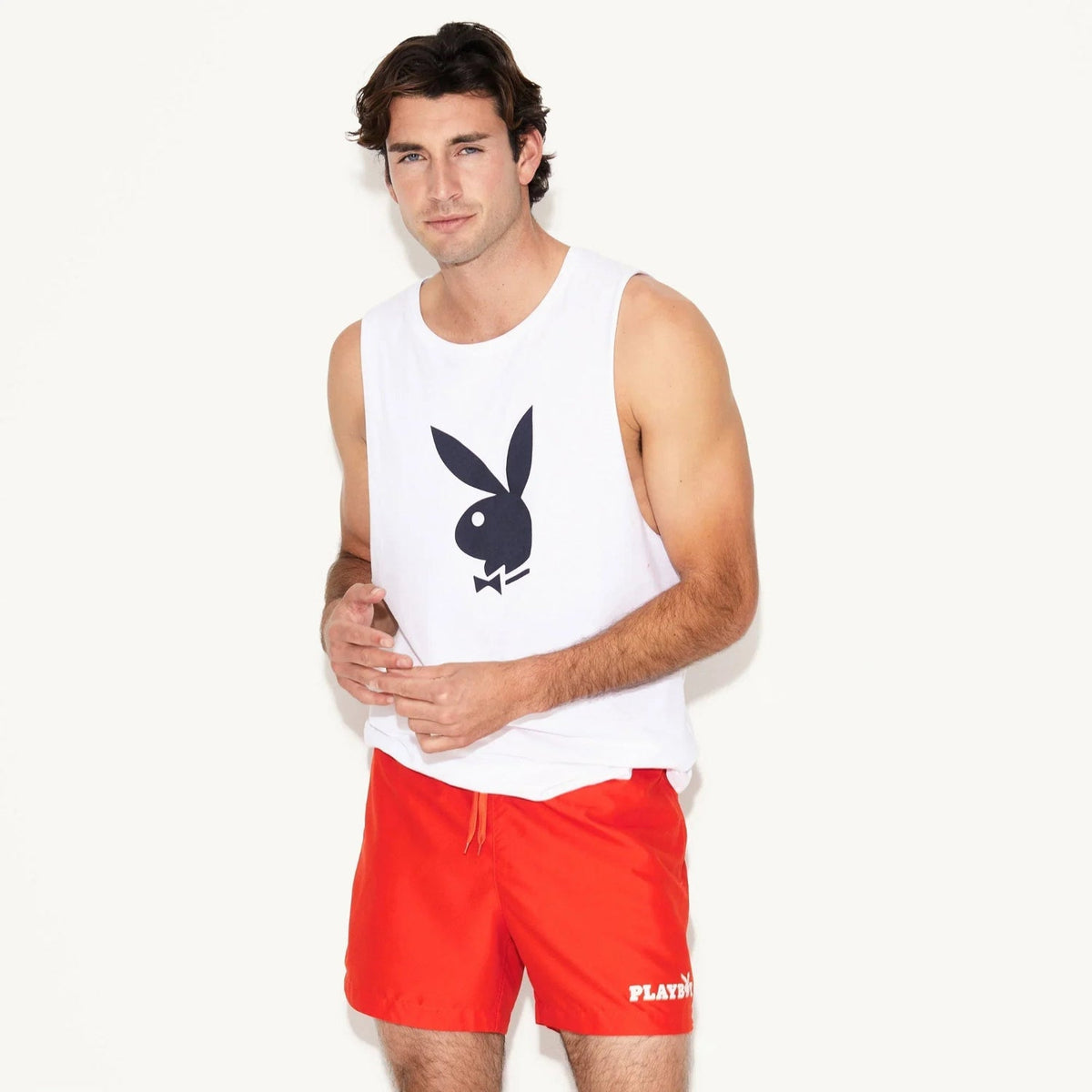 Playboy Rabbit Head Muscle Tank