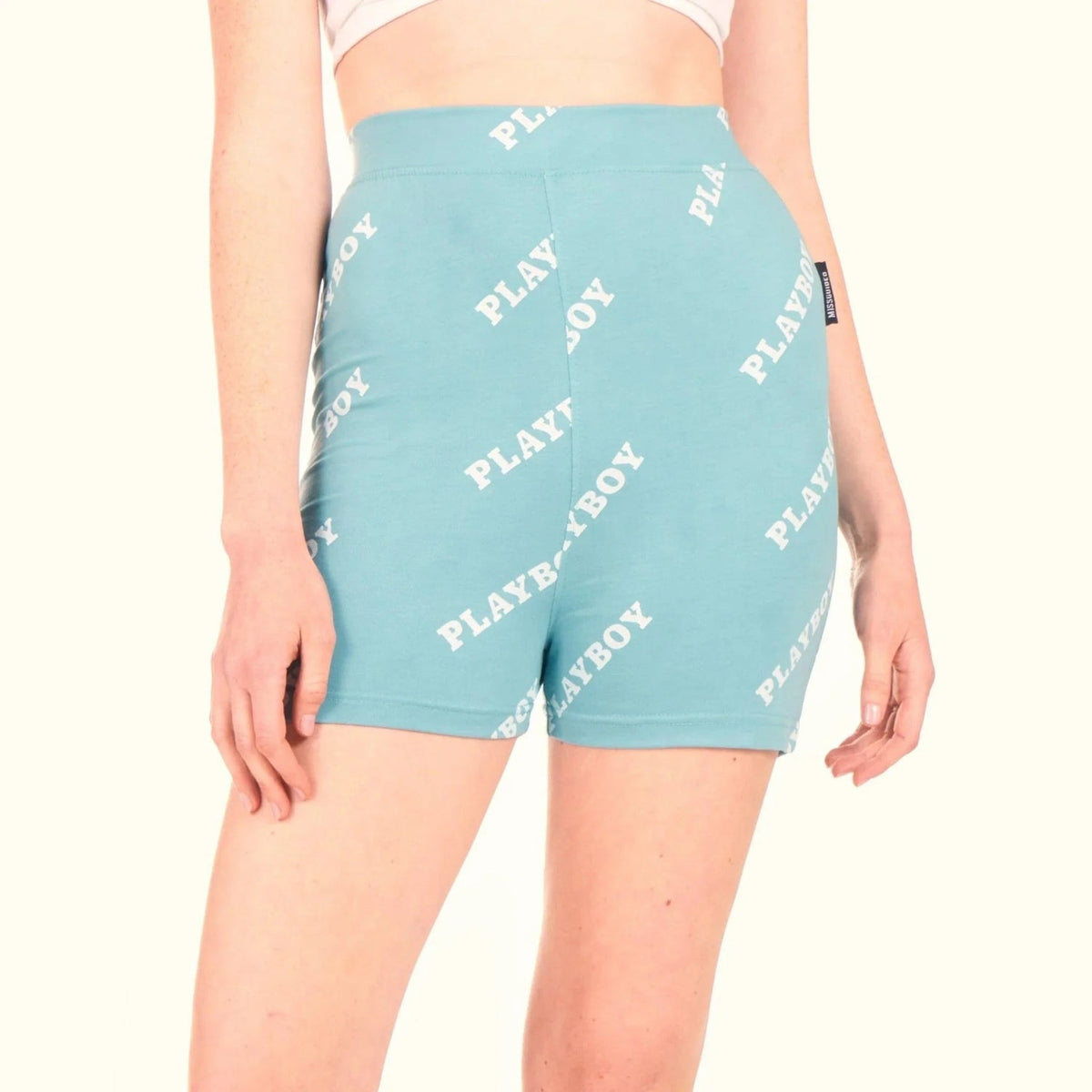 Playboy Repeating Masthead Bike Shorts