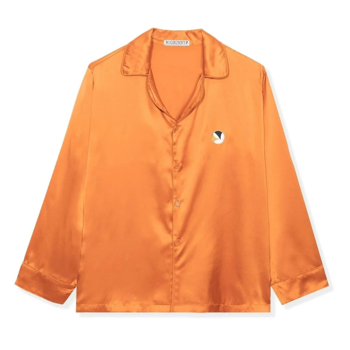 Playboy Silk Button Down Collared Top