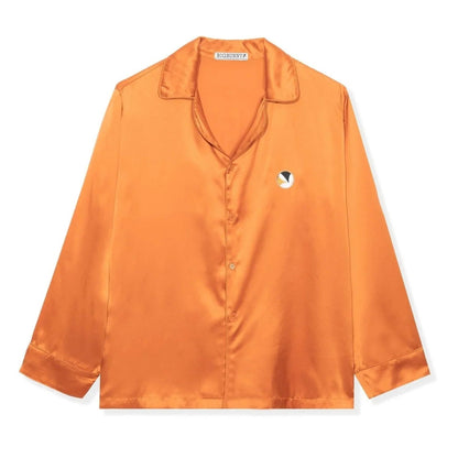 Playboy Silk Button Down Collared Top