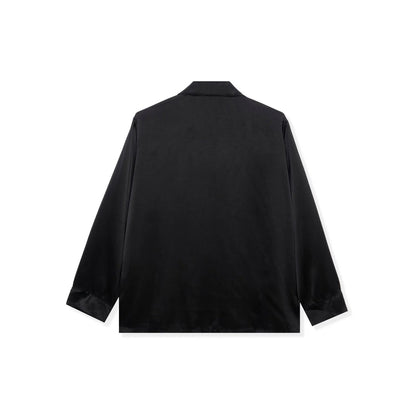 Playboy Silk Button Down Collared Top