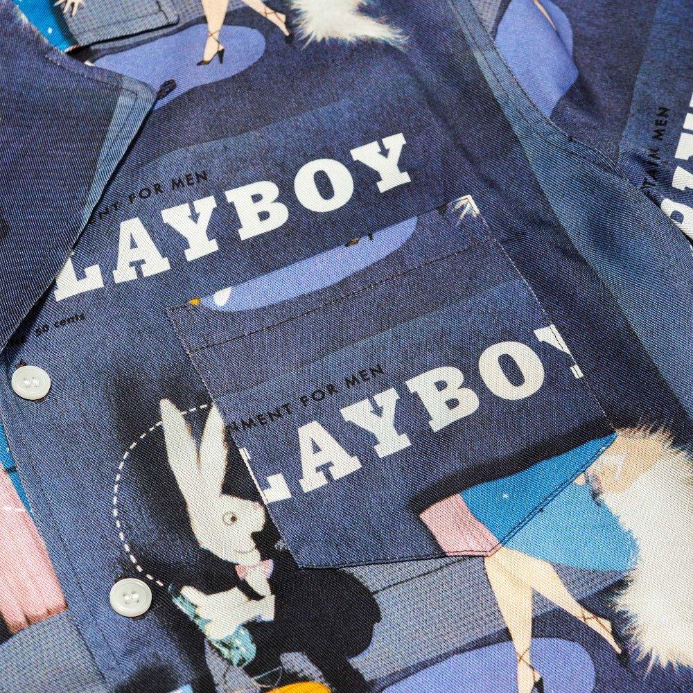 Playboy x Soulland June 1954 Playboy Camp Shirt - Blue