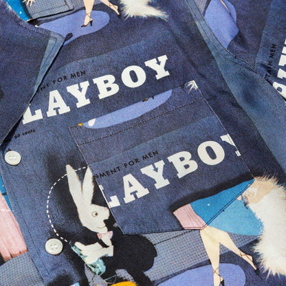 Playboy x Soulland June 1954 Playboy Camp Shirt - Blue