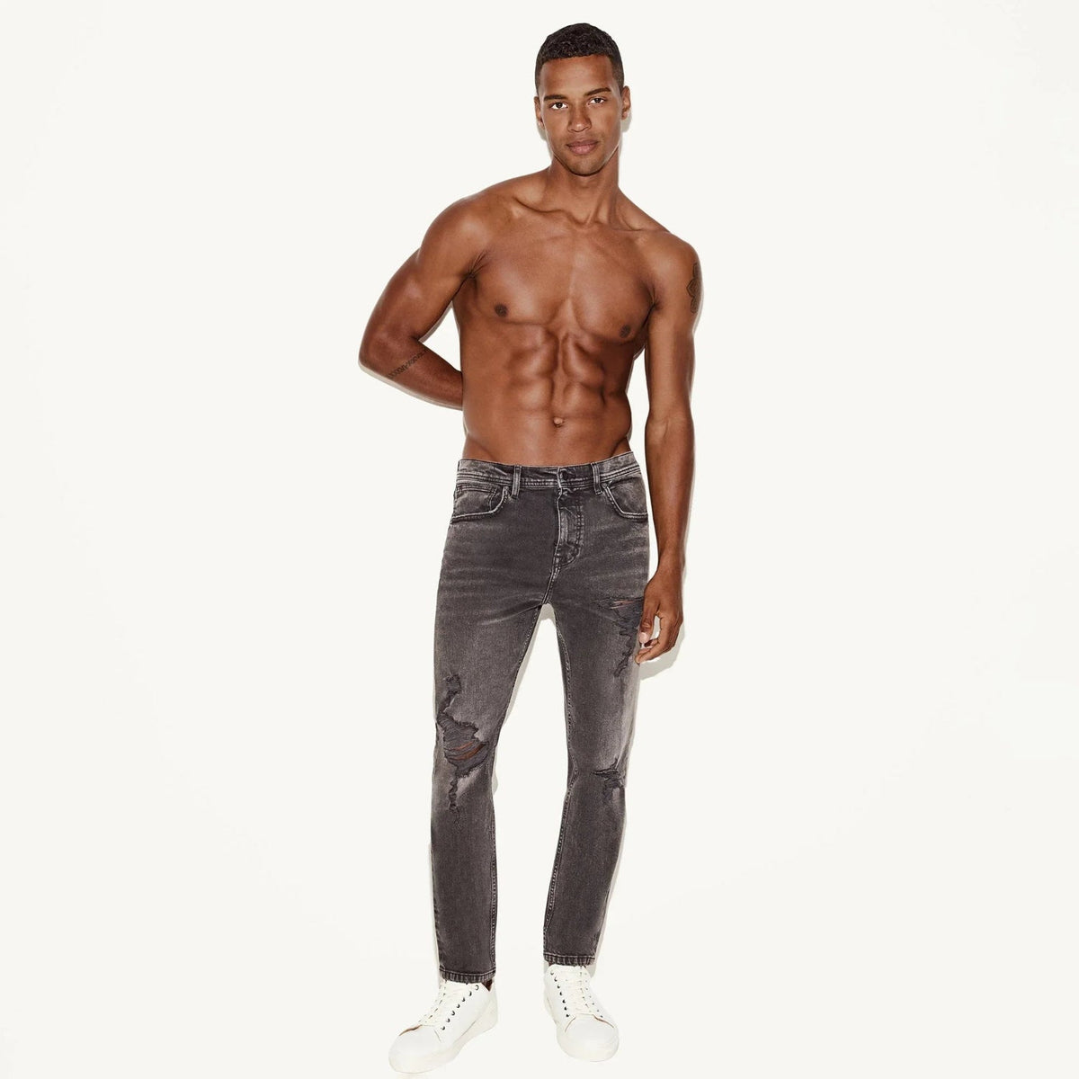 The Playboy Skinny Jean Grey Destroy - Grey Destroy