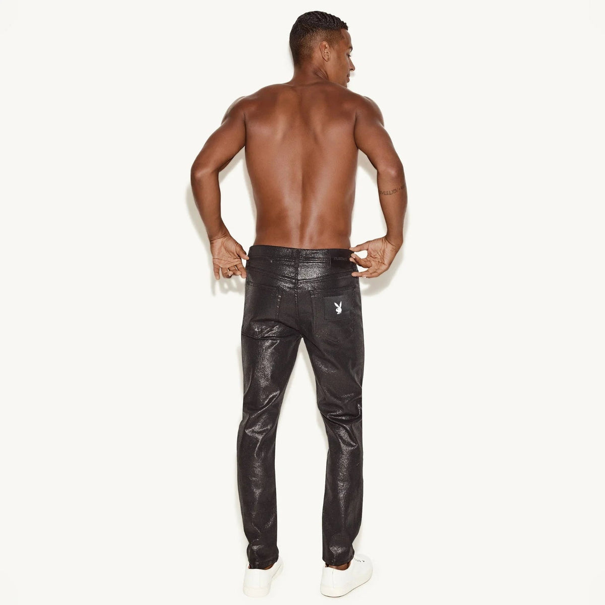 The Playboy Skinny Jean Waxed Denim