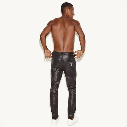 The Playboy Skinny Jean Waxed Denim
