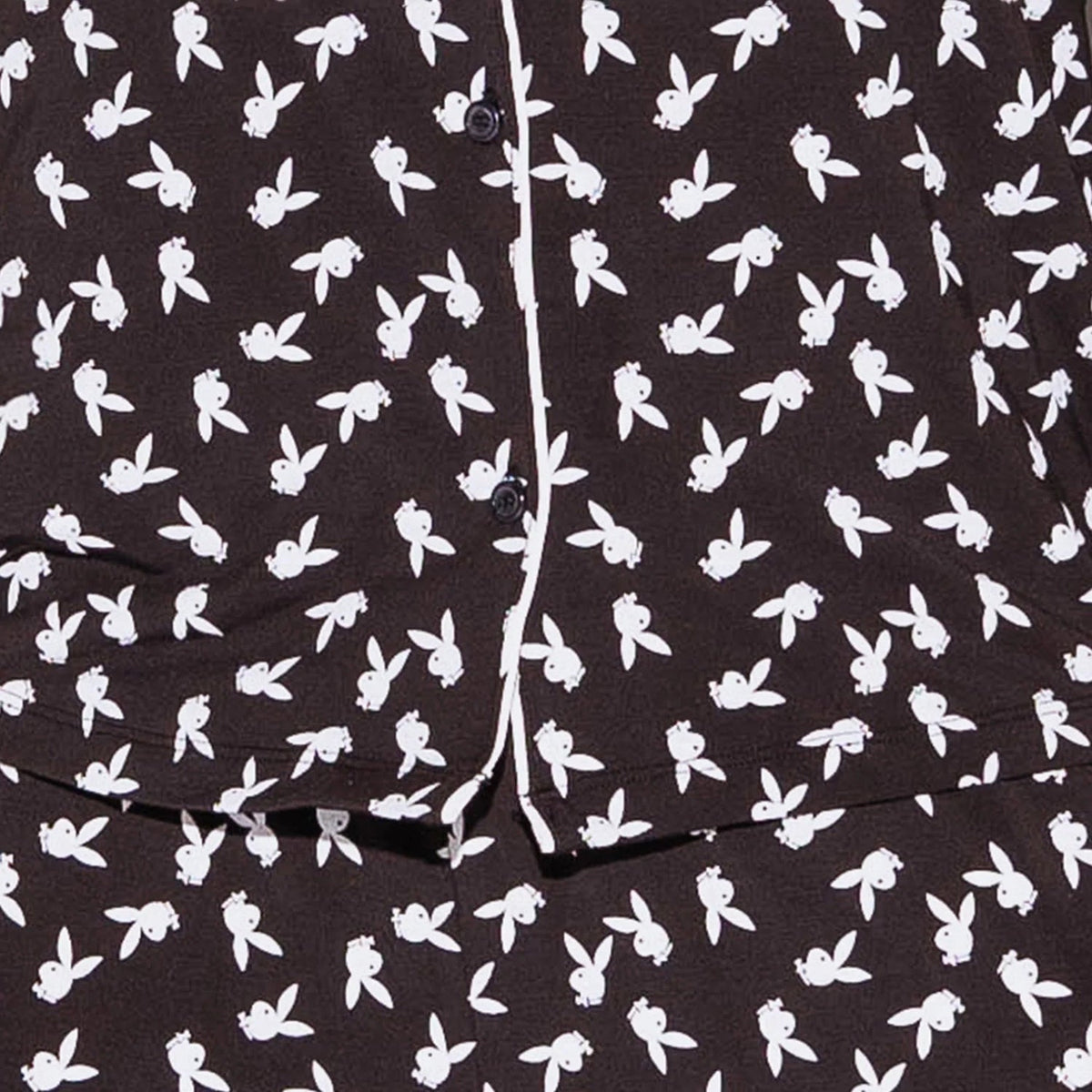 The Playboy Slumber Bunny Pajama Set - Black