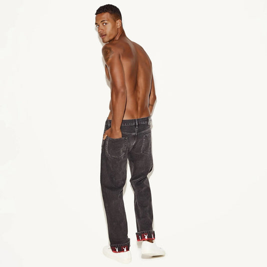 The Playboy Straight Leg Jean Vintage Black Wash