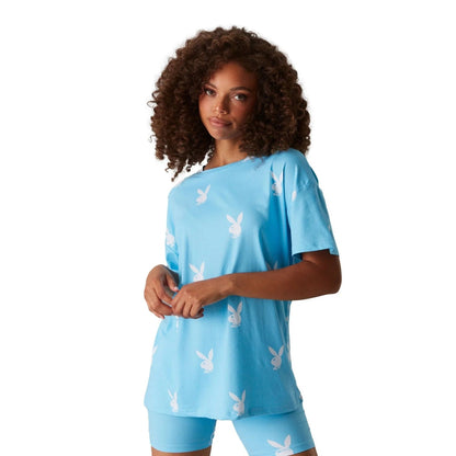 Playboy Women's All Over Bunny Tee