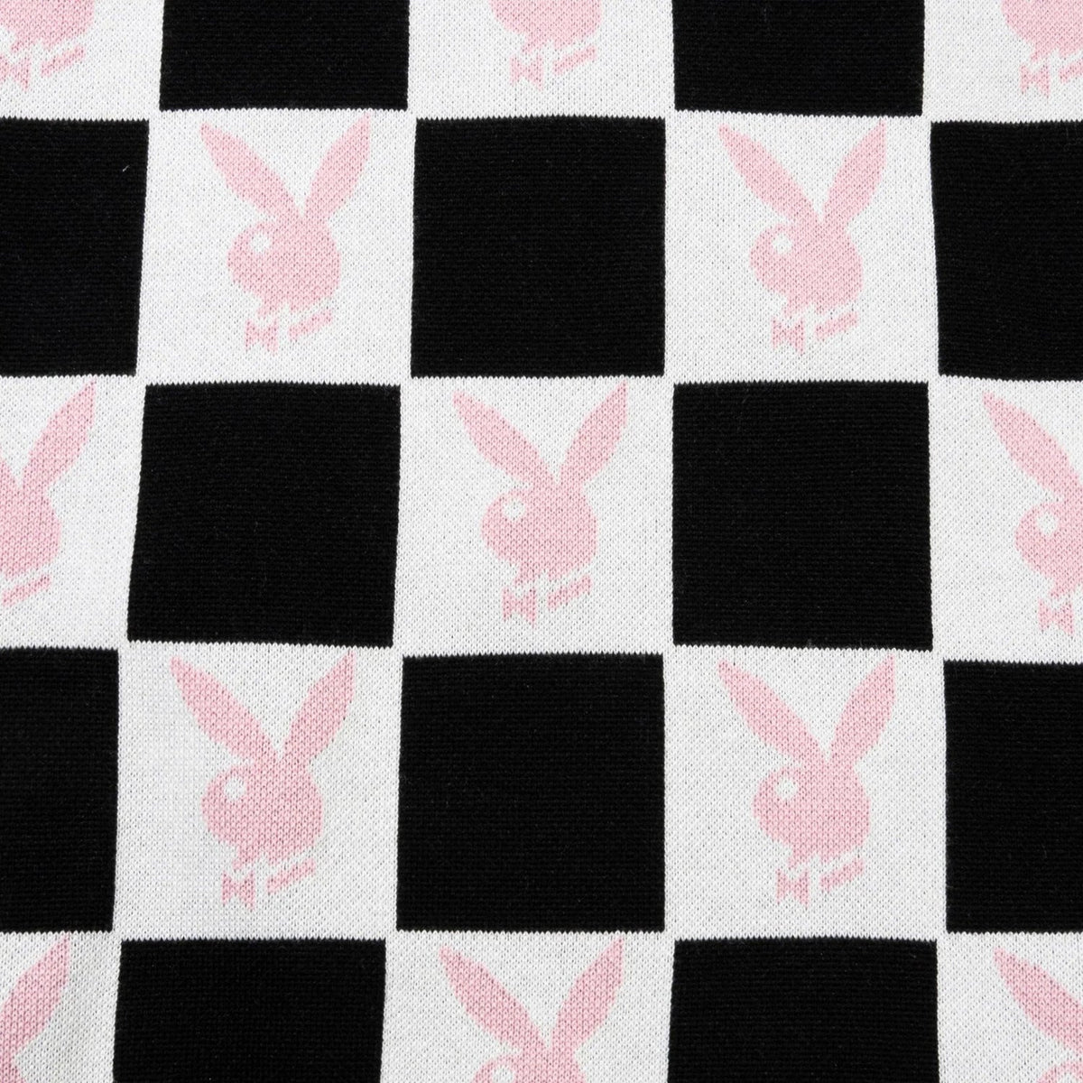 Playboy Women's Checkerboard Mini Skirt - White/Black