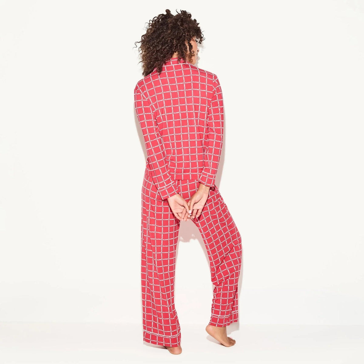 Playboy Women's Classic Sleep Set - Red logo