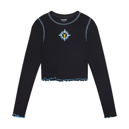 Playboy Women's Contrast Stitch Long Sleeve