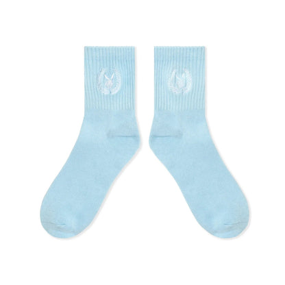 Playboy Women's Laurel Leaf Socks - Light Blue
