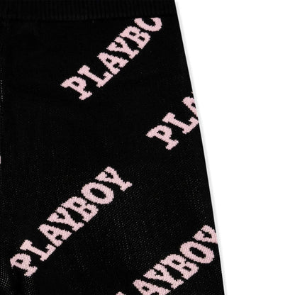 Playboy Women's Playboy Masthead Intarsia Knit Leggings - Black