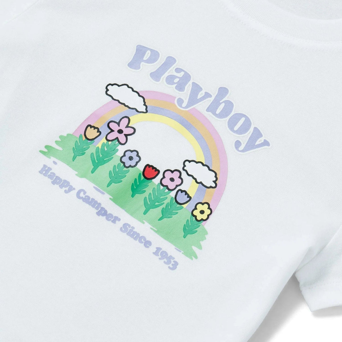 Playboy Women's Rainbow Baby T-Shirt - Star White