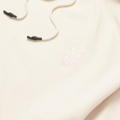 Playboy Women's Repeat Print Hoodie Dress - Sand
