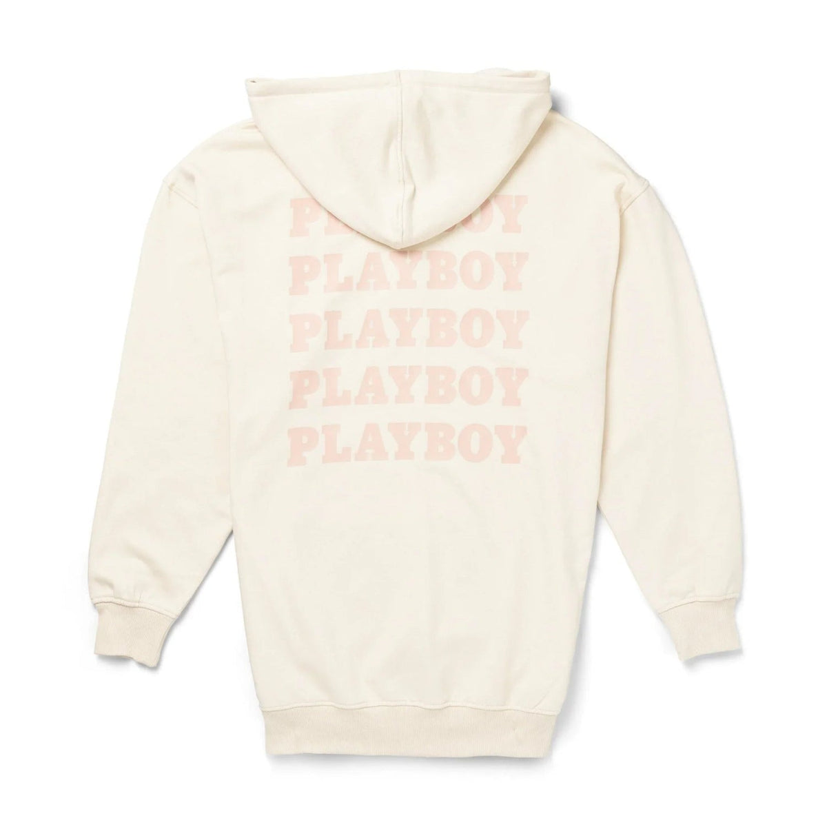 Playboy Women's Repeat Print Hoodie Dress - Sand
