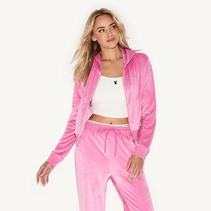 Playboy Women's Velour Jacket